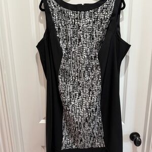 Lane Bryant Monochrome Abstract Dress